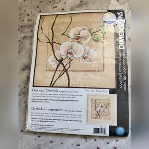 Dimensions Oriental Orchids Cross Stitch Kit New